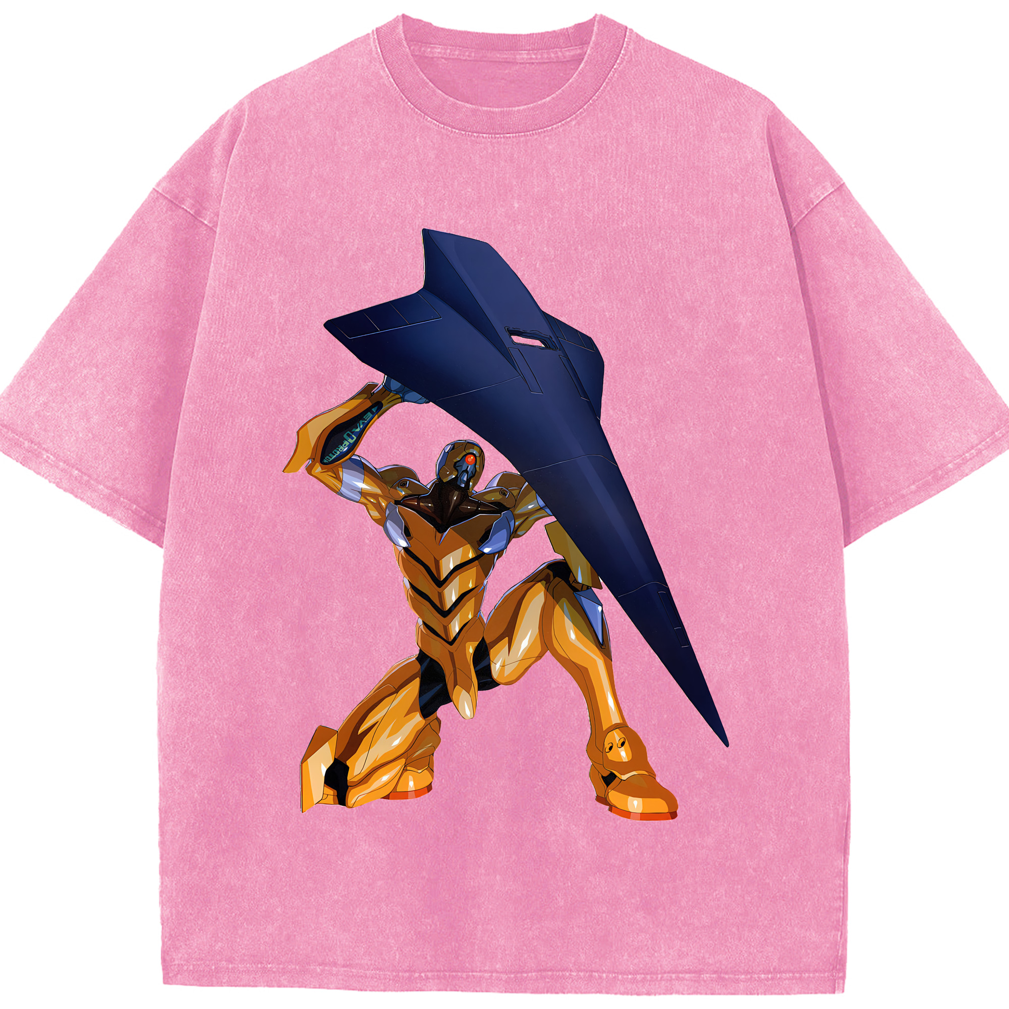 （画像用） EVA 新世紀エヴァンゲリオン 綿100% ヴィンテージ風 半袖Tシャツ（フロントプリント）